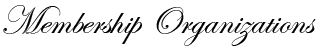 Membership Organizations
